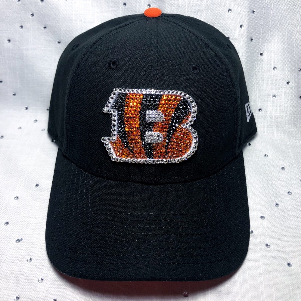 New Bling Cincinnati Bengals "B" Swarovski Hat
